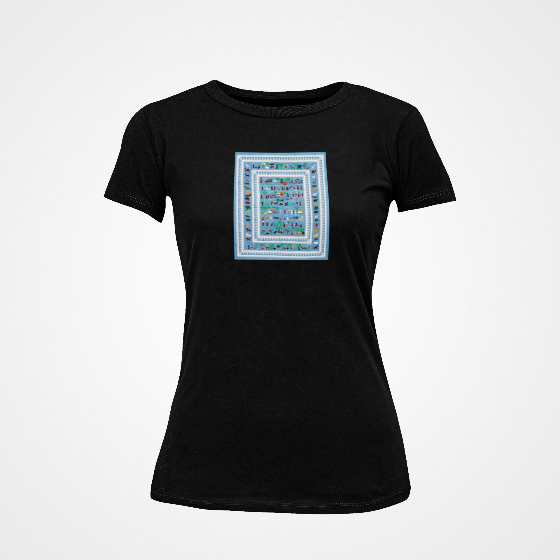 T-shirt noir femme - HMONG LIFE